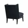 Sunpan Kenzo Lounge Chair in Fuego Navy - Abbington Navy - Back Side Angle - Sunpan Kenzo Lounge Chair in Fuego Navy - Abbington Navy - Back Side Angle