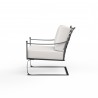 Provence Club Rocker in Canvas Flax w/ Self Welt - Side Angle