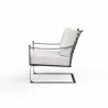 Provence Club Rocker in Canvas Flax w/ Self Welt - Side Angle - Provence Club Rocker in Canvas Flax w/ Self Welt - Side Angle