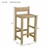 Anderson Teak Descanso Sedona Bar Set Chair dimension - Anderson Teak Descanso Sedona Bar Set Chair dimension