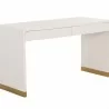 Sunpan Ilona Desk - Oyster Shagreen - Front Side Angle - Sunpan Ilona Desk - Oyster Shagreen - Front Side Angle