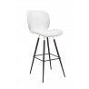 Bellini Modern Living Sean Counterstool in White - Front Side Angle