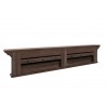 Solid Teak Six - Hook Coat Rack - Back - Solid Teak Six - Hook Coat Rack - Back