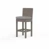 Coronado Barstool in Canvas Granite w/ Self Welt - Front Side Angle - Coronado Barstool in Canvas Granite w/ Self Welt - Front Side Angle