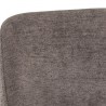 Sunpan Dover Barstool in Bravo Portabella-Sparrow Grey - Closeup Top Angle