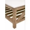 Essentials for Living Spruce Square Coffee Table - Base  Angle - Essentials for Living Spruce Square Coffee Table - Base  Angle