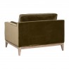 Essentials for Living Parker Post Modern Sofa Chair - Back Side Angle