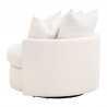 Essentials for Living Lourne Petite Swivel Sofa Chair - Back Side Angle
