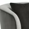 Sunpan Garry Lounge Chair - San Remo Winter Cloud / Diamond Mummy - Closeup Top Angle - Sunpan Garry Lounge Chair - San Remo Winter Cloud / Diamond Mummy - Closeup Top Angle