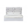 J&M Furniture Da Vinci Bedroom Collection Silver Grey Front View