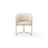 Jolie Dining Armchair in Beige-front view 1