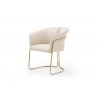Jolie Dining Armchair in Beige-side view 3
