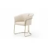 Jolie Dining Armchair in Beige-side view 3 - Jolie Dining Armchair in Beige-side view 3