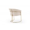 Jolie Dining Armchair in Beige-back view 1