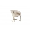 Jolie Dining Armchair in Beige-side view 2