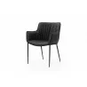 Dining Armchair in Black- side view 2 - Dining Armchair in Black- side view 2