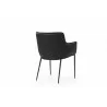 Dining Armchair in Black- back view 1 - Dining Armchair in Black- back view 1