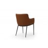 Dining Armchair in Brown- back view 1