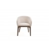 Angie Dining Armchair in Taupe- front view 1