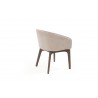 Angie Dining Armchair in Taupe- back view 1