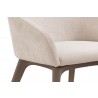 Angie Dining Armchair in Taupe- details