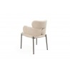 Dining Armchair in Taupe- back view 1