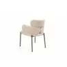 Dining Armchair in Taupe- back view 1 - Dining Armchair in Taupe- back view 1