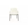 Dining Armchair in White- front view 1 - Dining Armchair in White- front view 1