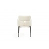 Dining Armchair in White- back view 1