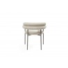 Ella Dining Armchair in Light Gray- back view 1