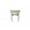 Ella Dining Armchair in Light Gray- back view 1 - Ella Dining Armchair in Light Gray- back view 1