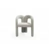 Mirage Dining Armchair in Dark Gray-front view - Mirage Dining Armchair in Dark Gray-front view