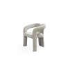 Mirage Dining Armchair in Dark Gray-side view