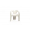 Mirage Dining Armchair in White-front view