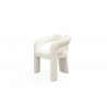 Mirage Dining Armchair in White-side view