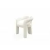 Mirage Dining Armchair in White-side view - Mirage Dining Armchair in White-side view