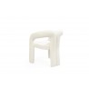 Mirage Dining Armchair in White-back view