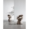 Portofino Swivel Dining Armchair in Light Gray- Lifestyle 2