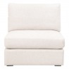 Essentials For Living Dean 92" California Casual Sofa - Performance Boucle Snow, Natural Gray Oak - Front Angle