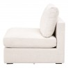 Essentials For Living Dean 92" California Casual Sofa - Performance Boucle Snow, Natural Gray Oak - Side Angle