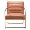 Zuo Modern Dallas Accent Chair Vintage Brown - Front View