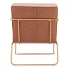 Zuo Modern Dallas Accent Chair Vintage Brown - Back View