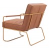 Zuo Modern Dallas Accent Chair Vintage Brown - Angled-back View