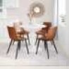 Daniel Dining Chair in Vintage Brown - Lifestyle