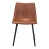 Daniel Dining Chair in Vintage Brown - Front - Daniel Dining Chair in Vintage Brown - Front