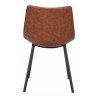 Daniel Dining Chair in Vintage Brown - Back