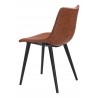 Daniel Dining Chair in Vintage Brown - Back Left
