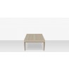 Source Furniture Danish Aluminum Rectangular Coffee Table Large  1