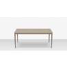 Source Furniture Danish Aluminum Rectangular Dining Table Small