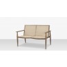Source Outdoor Furniture Danish Aluminum Sling Strap Loveseat 8
